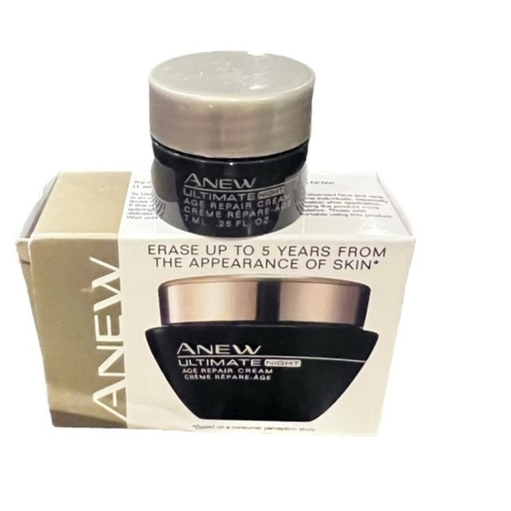 Avon Anew Ultimate Night Age‎ Repair Cream .25 Fl Oz Travel Size Old Stock